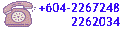 聯絡我們<br>+604-2267248, 2262034